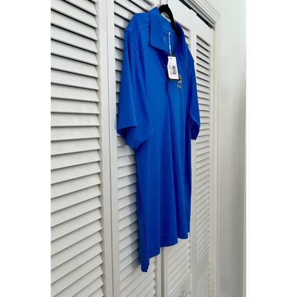 Notre Dame Fighting Irish Cutter & Buck Royal Golf Shirt “Science” Size M - Picture 2 of 6